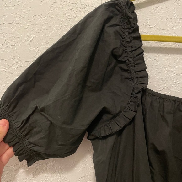 Gretchen Scott Ruffle up maxi black size S - Picture 3 of 5